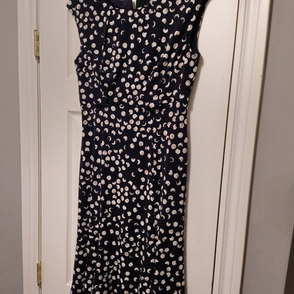 Laura Petites size 4,  moon pattern sleeveless dress